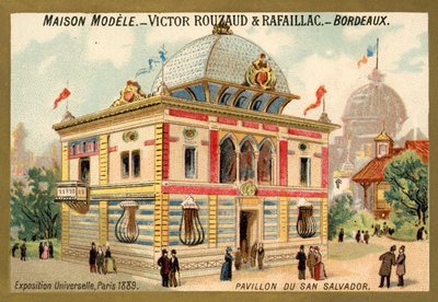 Pabellón de San Salvador, Exposición Universal, París de French School