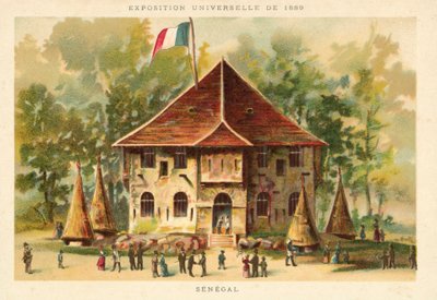 Pabellón de Senegal, Exposición Universal 1889, París de French School