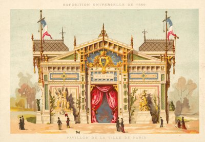 Pabellón de la Ciudad de París, Exposición Universal 1889, París de French School