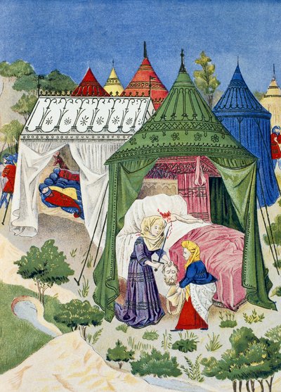 Pabellones y tiendas del siglo XV, (detalle) de French School
