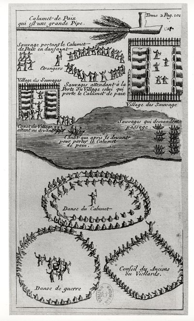 Danza de la pipa de la paz de los iroqueses, de 