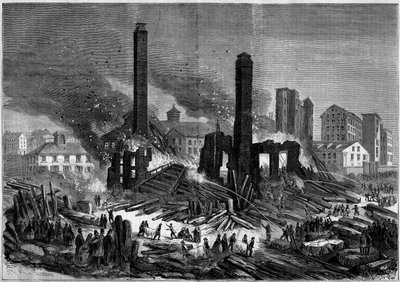 Incendio de la fábrica Pemberton en Lawrence, Massachusetts, Estados Unidos, 10 de enero de French School