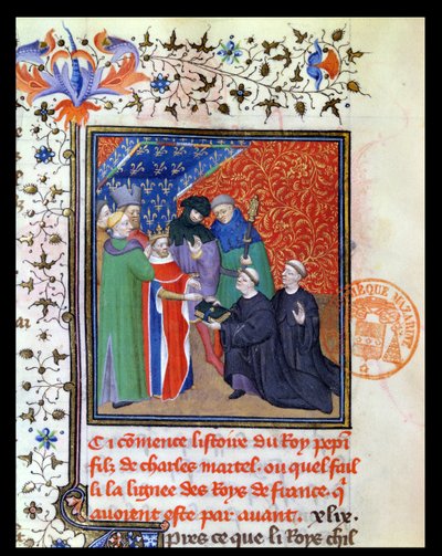 Pipino el Breve (c.715-68) Rey de los Francos de French School