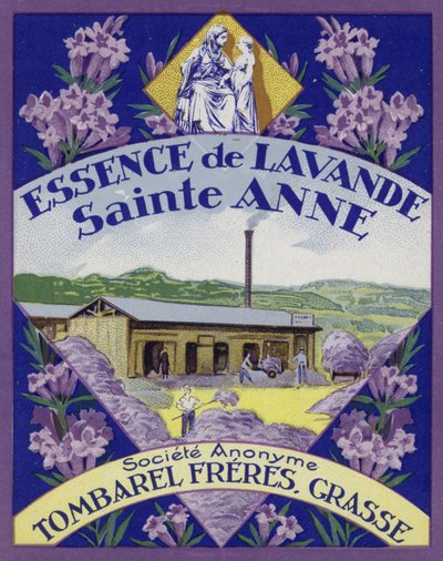 Etiqueta de Perfume, Esencia de Lavanda de French School