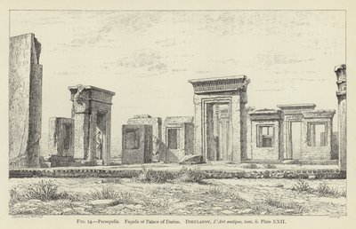 Persépolis, Fachada del Palacio de Darío de French School