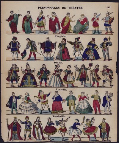 Personajes de teatro de French School