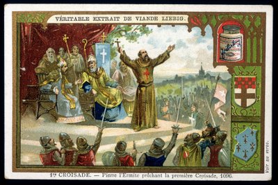 Pedro el Ermitaño predicando la Primera Cruzada de French School