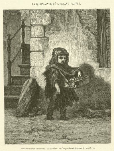 Pequeña vendedora de fósforos, en Ámsterdam de French School