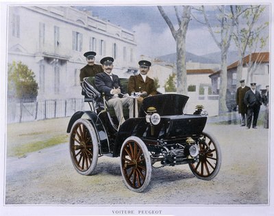 Coche Peugeot (1er premio del Concurso de Elegancia en Monte-Carlo) de French School