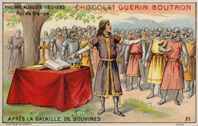 Felipe Augusto, Rey de Francia, después de la Batalla de Bouvines de French School