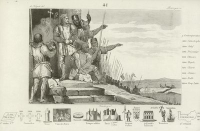 Felipe II de Francia gana la Batalla de Bouvines después de rezar, 1214 de French School