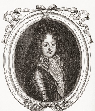 Felipe de Orleans, Duque de Orleans y Duque de Chartres, 1674-1723. Miembro de la familia real francesa y Regente del Reino. De 