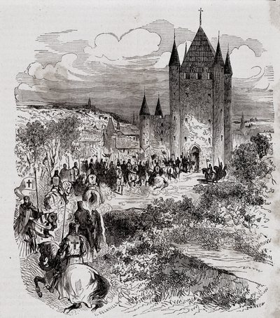 Felipe el Hermoso, no creyéndose seguro, vino a buscar refugio en la Torre del Templo - en “Paris through the centuries” de H. Gourdon de Kenouillac, ed. F. Roy, tax. Chanaine & fils, Volumen I de French School