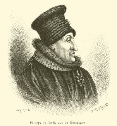 Felipe el Atrevido, duque de Borgoña (grabado) de French School