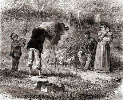 Fotografía en el siglo XIX, de Les Merveilles de la Science, publicado c.1870 de French School