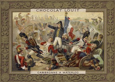 Pierre Cambronne, general francés, en la Batalla de Waterloo, 1815 de French School