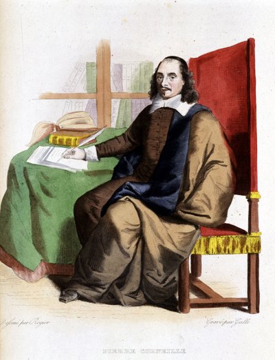 Pierre Corneille (1606 - 1684) - en Ed. Mennechet, “El Plutarco francés” de French School