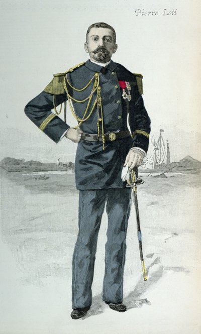 Pierre Loti (1850-1923), ilustración de portada de La Revue Illustrée, 1 de octubre de 1889 de French School