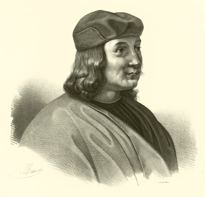Pietro Perugino, nacido Pietro Vannucci, retrato de French School