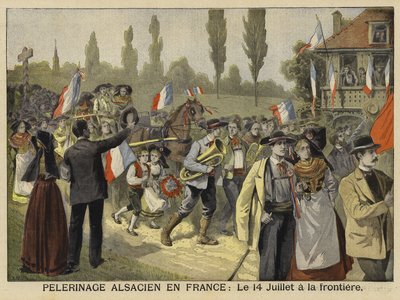 Peregrinación de alsacianos a Francia, 14 de julio de 1897 de French School