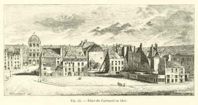 Plaza del Carrusel en 1850 de French School
