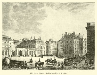 Plaza del Palais-Royal, 1795 a 1848 de French School