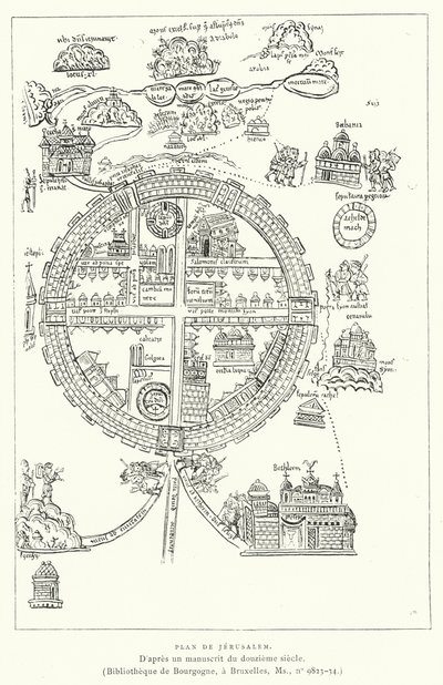 Plan de Jerusalén de French School