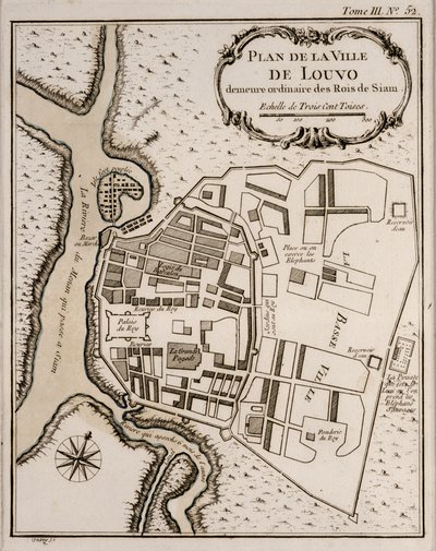 Plano de Lopburi, 1751 de French School