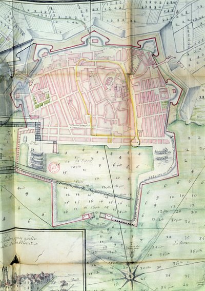 Plano de Toulon, 1669 de French School