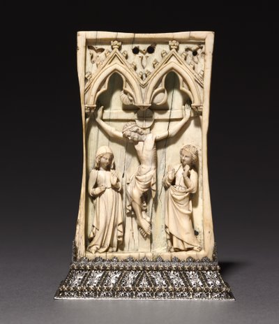 Placa: La Crucifixión, francesa o inglesa, c.1345-1365 de French School