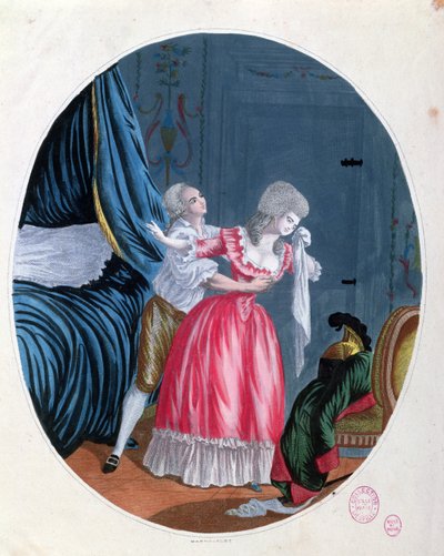 Arrepentimientos Inútiles, finales del siglo XVIII de French School