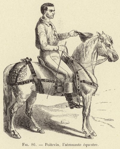 Poitevin, el aeronauta ecuestre de French School