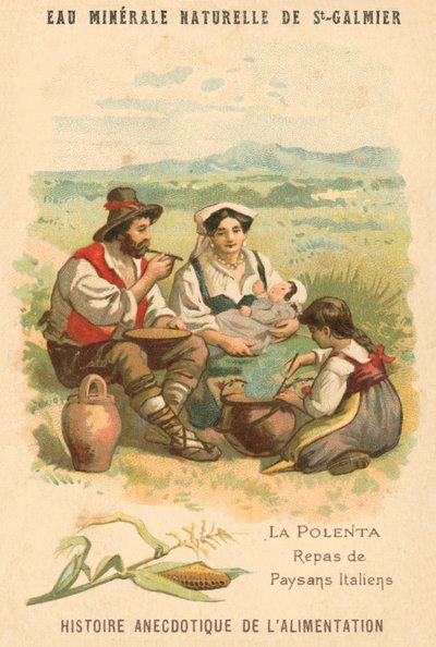 Polenta, comida de campesinos italianos de French School
