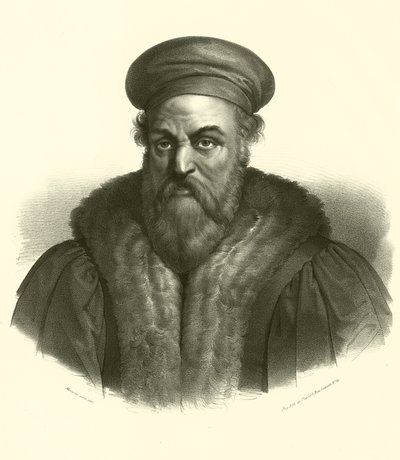 Polidoro da Caravaggio, retrato de French School