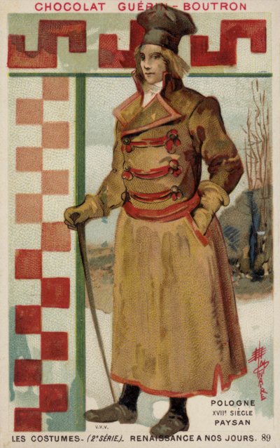 Campesino polaco, siglo XVII de French School