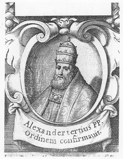 Papa Alejandro III (grabado) de French School