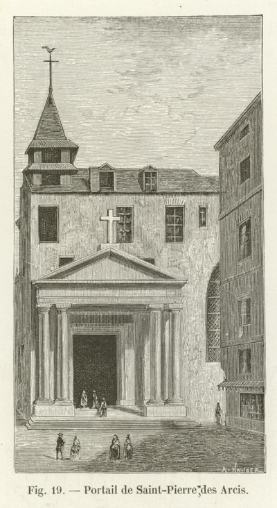 Portada de Saint-Pierre des Arcis de French School