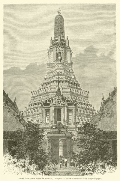 Portal de la gran pagoda de Wat-Chan, en Bangkok de French School