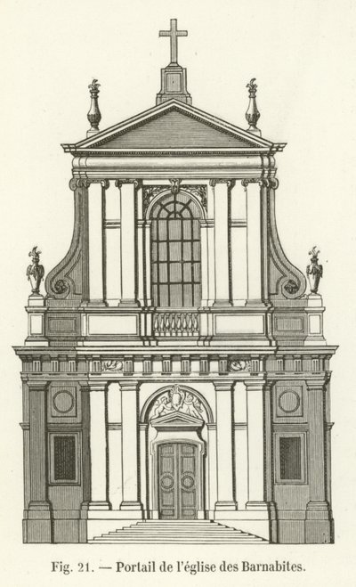 Portada de la iglesia de los Barnabitas de French School