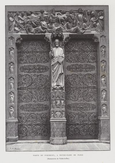 Portal del Juicio Final, Notre Dame de París de French School