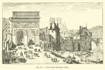 Porte Saint-Bernard, 1680 de French School