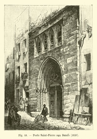 Puerta Saint-Pierre aux Boeufs, 1830 de French School