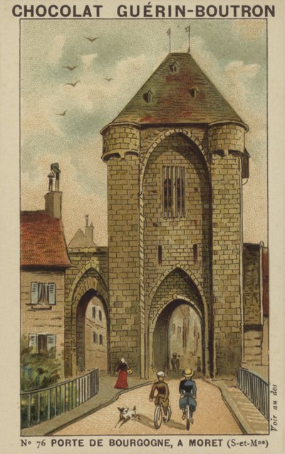 Puerta de Borgoña, en Moret, Sena y Marne de French School