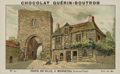 Puerta de la Ciudad, en Mennetou, Loir-et-Cher de French School