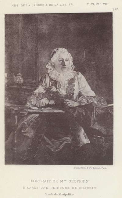 Retrato de Mme Geoffrin de French School