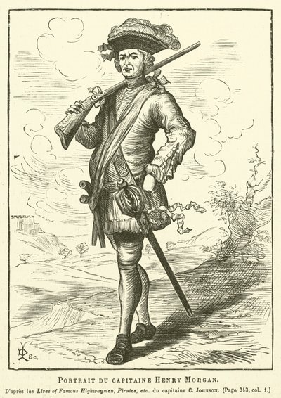 Retrato del Capitán Henry Morgan de French School