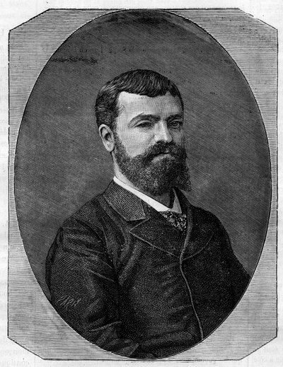 Retrato de Henri-Paul Nenot (1853-1934), arquitecto francés, que realizó la Nueva Sorbona de París. Grabado en "Le Monde Illustré" de French School