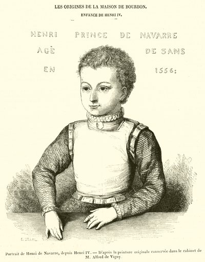 Retrato de Enrique de Navarra, luego Enrique IV de French School