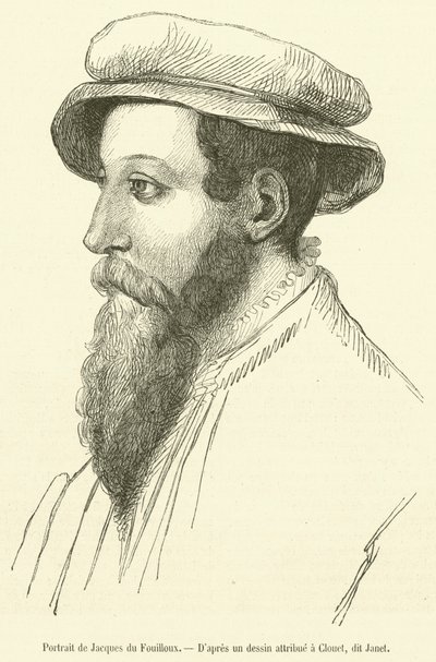 Retrato de Jacques du Fouilloux (grabado) de French School