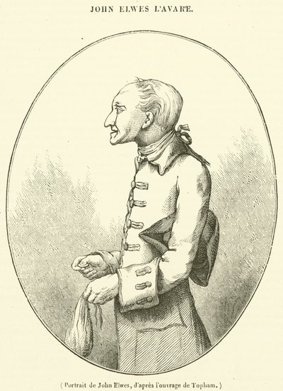 Retrato de John Elwes (grabado) de French School